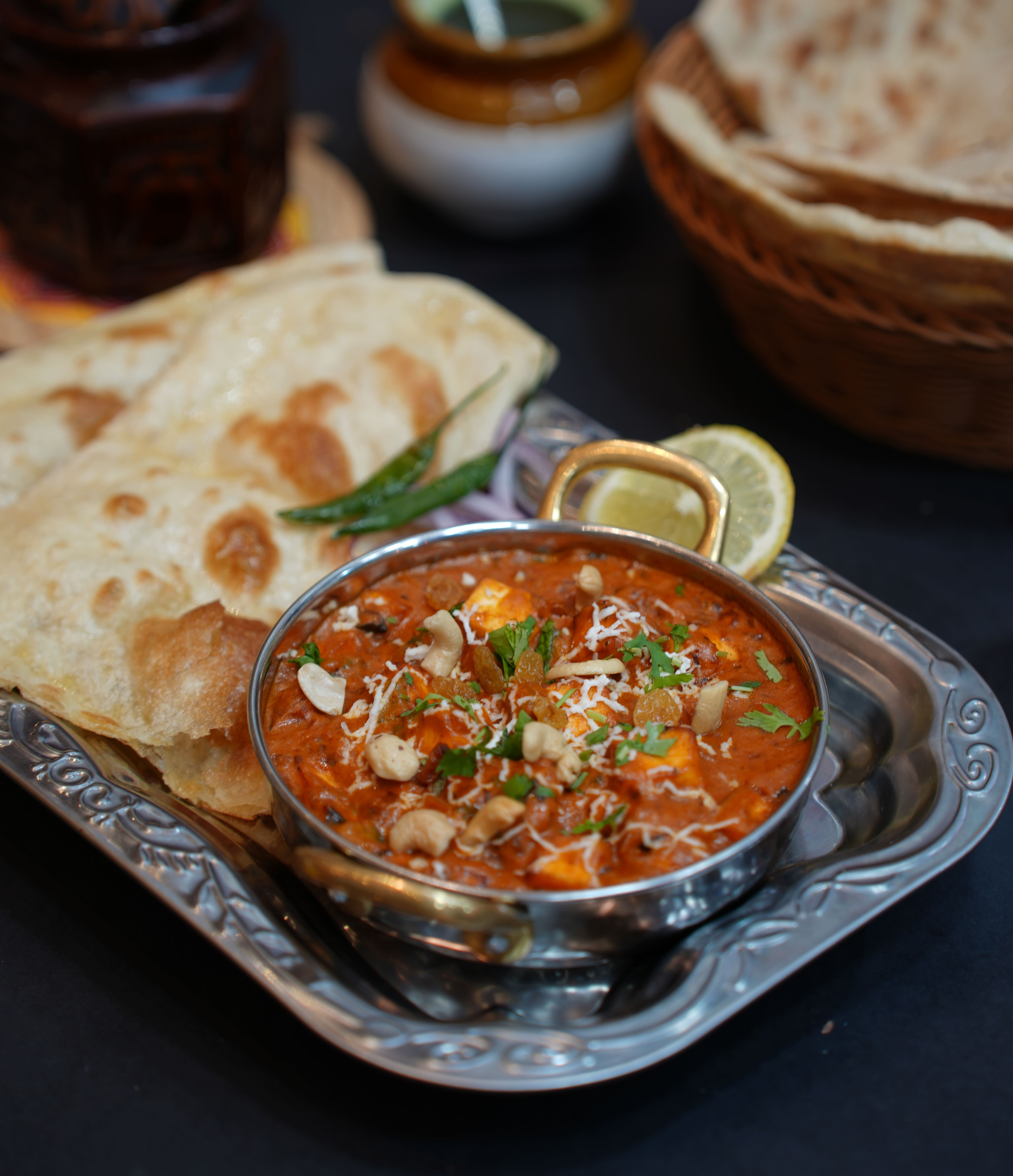 paneer punjabi with butter nann